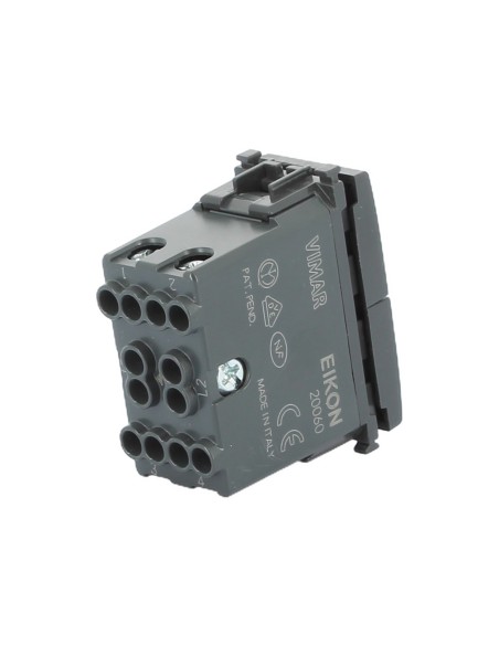 Vimar 20060 2P 10Ax Eikon Grauer Schalter